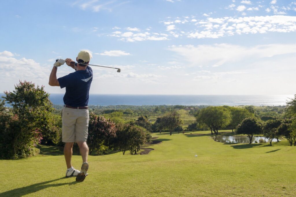 golf course with mountain views costa del sol