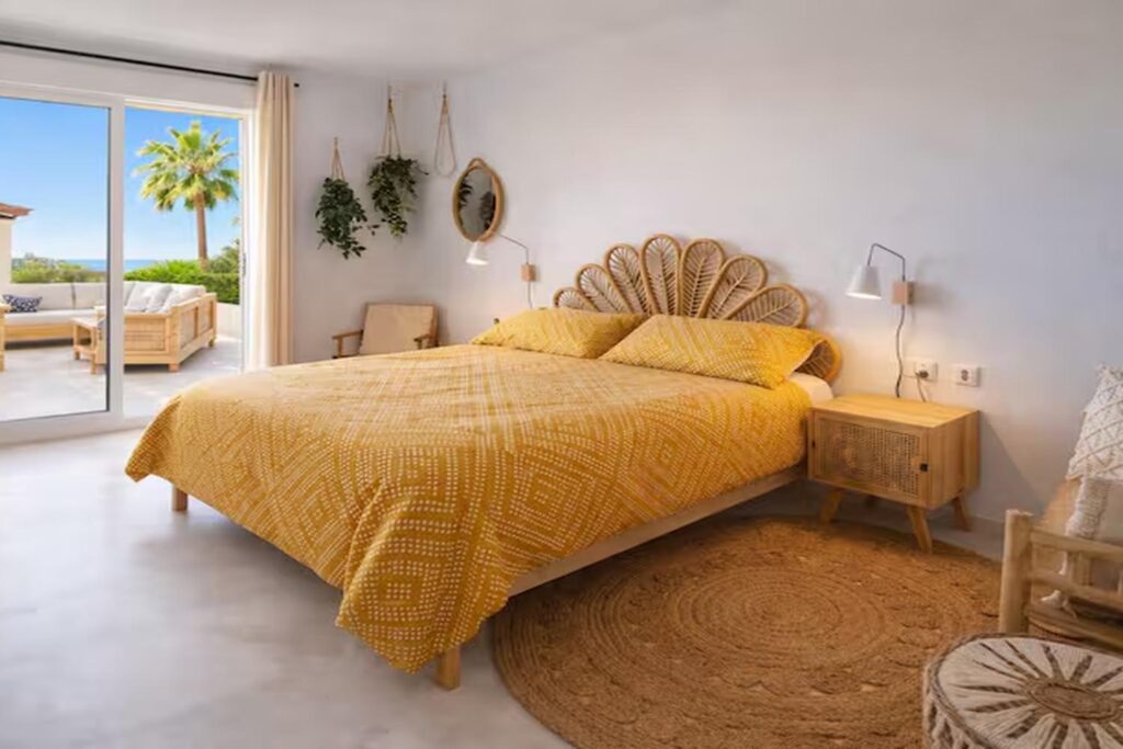 marbella apartment bedroom terrace view
