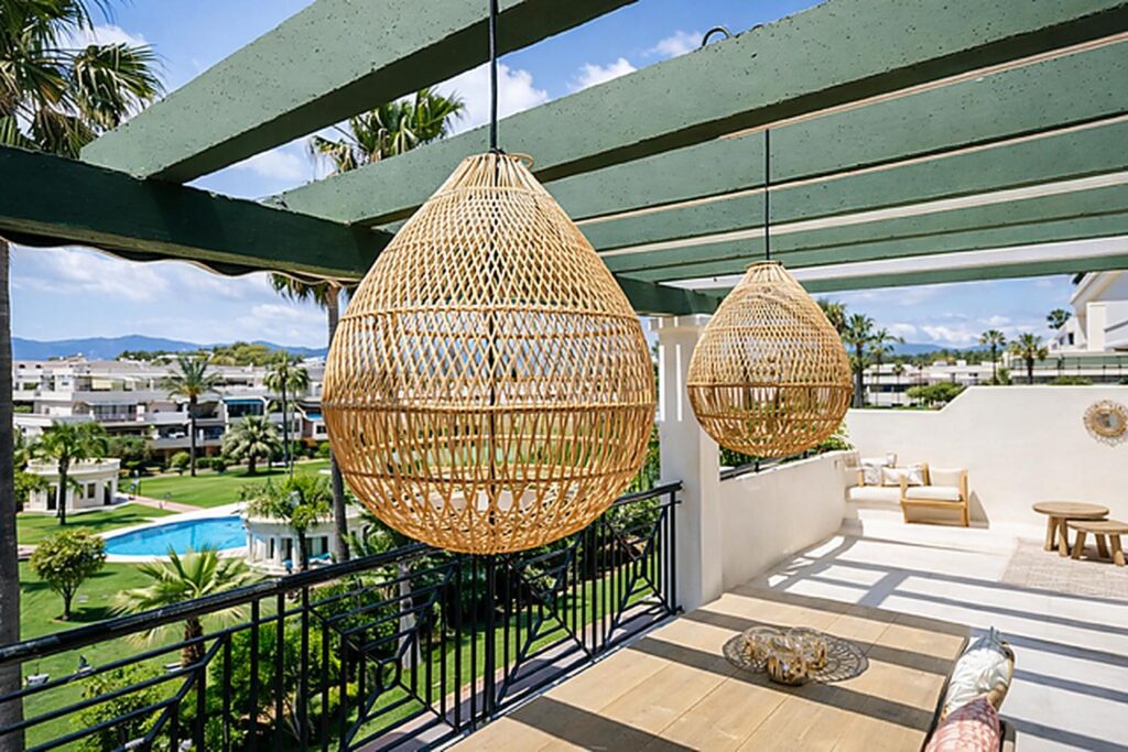 marbella apartment large terrace view