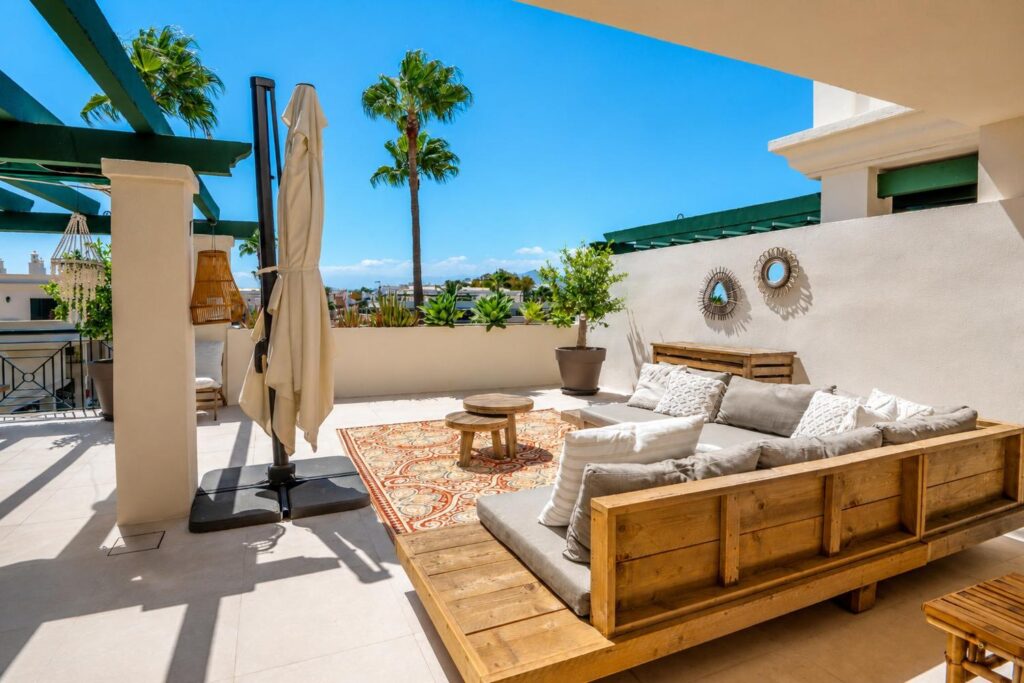 marbella apartment lounge sofa terrace