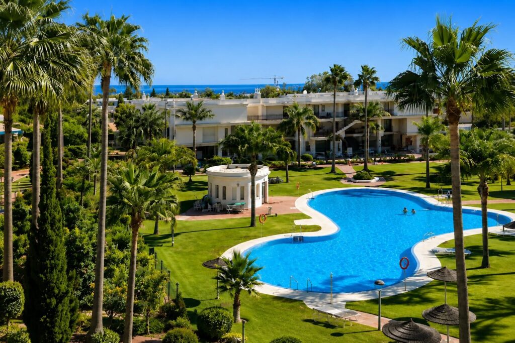 marbella zwembad met zeezicht en tropische tuin 1
