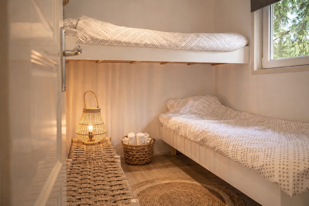 rustieke boho slaapkamer in rustieke tinten tinyhouse julia