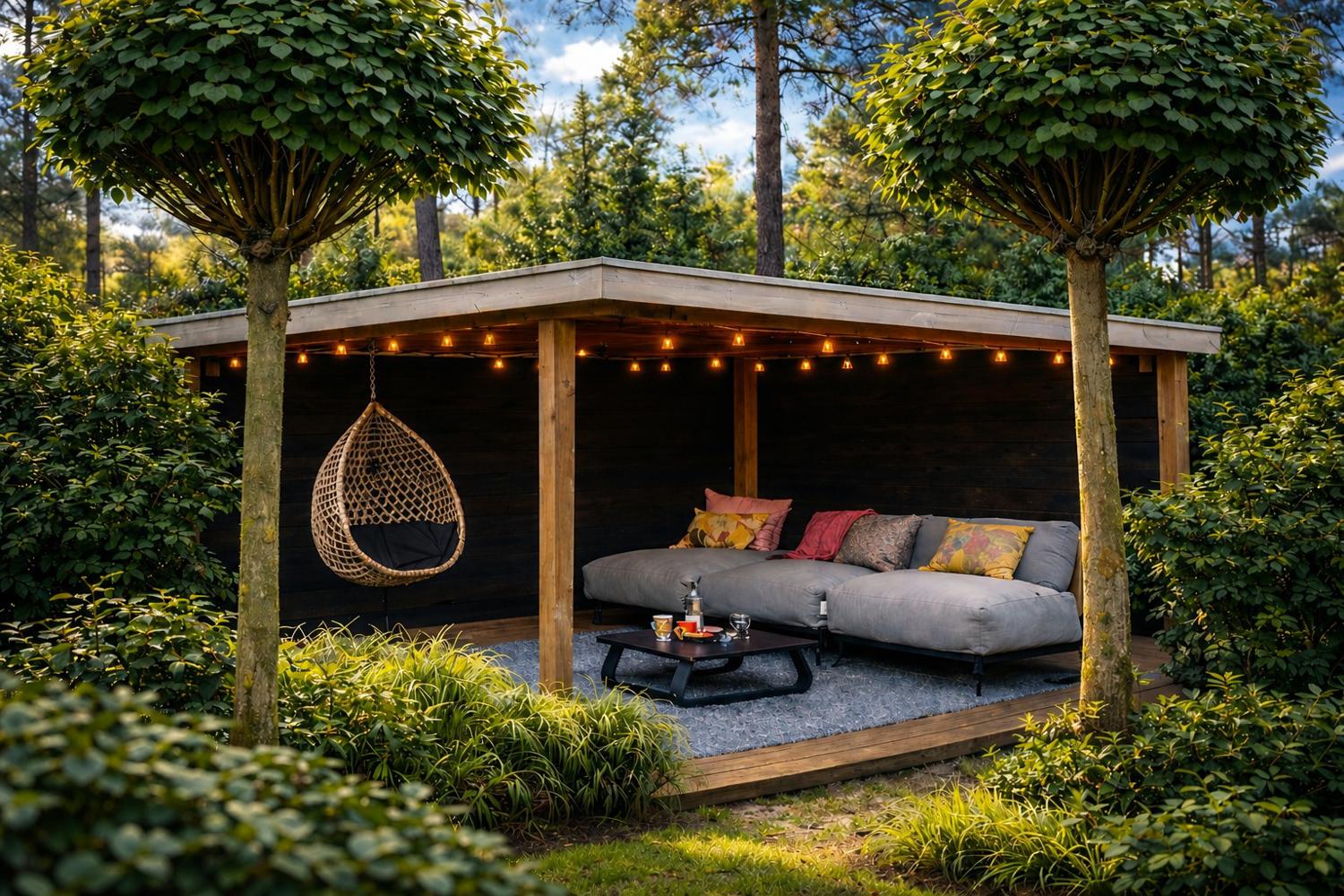 veranda in het bos tinyhouse pippa 1
