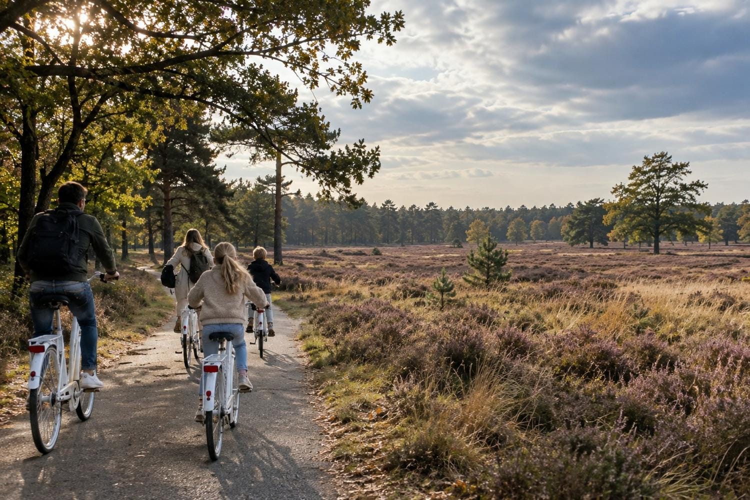 Gezin ontdekt Nationaal Park De Hoge Veluwe