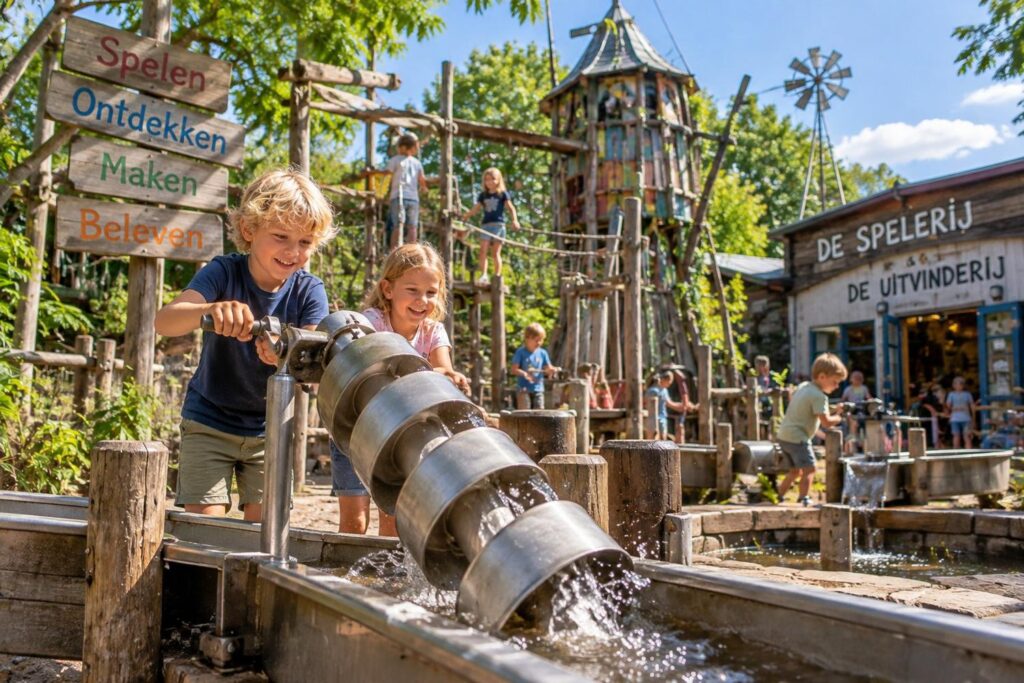 Kinderen spelen en ontdekken bij De Spelerij en De Uitvinderij