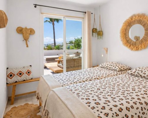 Stylish second bedroom in Marbella holiday rental